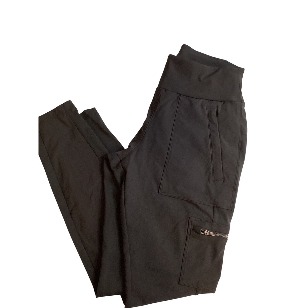 Athleta Headlands Hybrid Cargo II Tights Black Hiking Leggings Womens Size 4‎